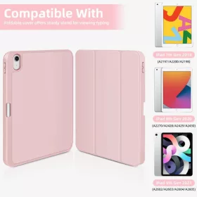 iPad 10.9 2022, iPad 11 2025 készülékhez 3 részes TPU fliptok műb- 2 kép