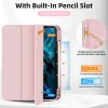 iPad 10.9 2022, iPad 11 2025 készülékhez 3 részes TPU fliptok műb- 5 kép