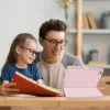 iPad 10.9 2022, iPad 11 2025 készülékhez 3 részes TPU fliptok műb- 7 kép