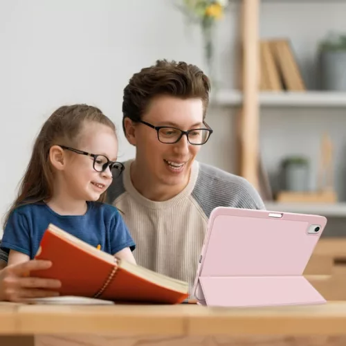 iPad 10.9 2022, iPad 11 2025 készülékhez 3 részes TPU fliptok műb- 7 kép