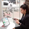 iPad 10.9 2022, iPad 11 2025 készülékhez 3 részes TPU fliptok műb- 8 kép