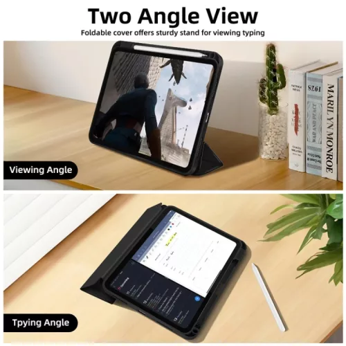 iPad 10.9 2022, iPad 11 2025 készülékhez való 3 részesen hajthat�- 6 kép