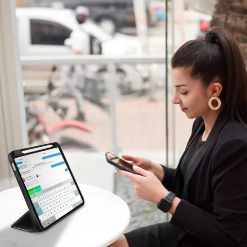 iPad 10.9 2022, iPad 11 2025 készülékhez való 3 részesen hajthat�- 8 kép