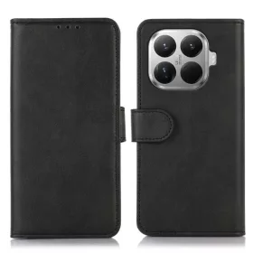   Xiaomi 17T 5G marhabőr mintás PU bőr telefontok (fekete) tok