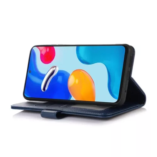 Xiaomi 17T Pro 5G marhabőr mintázatú PU bőr telefontok (kék) tok- 7 kép