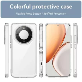 Honor Magic8 Lite Színes sorozat akril hibrid TPU telefontok (átlát- 2 kép