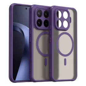   Xiaomi 17T Pro 5G készülékhez Fan Dun sorozatú TPU hibrid PC matt MagSafe telefontok (lila) tok