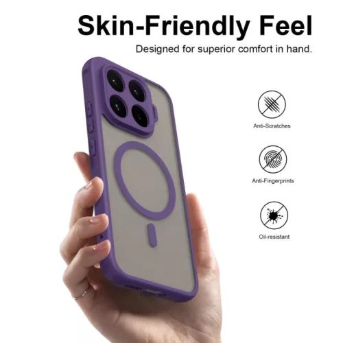 Xiaomi 17T 5G készülékhez Fan Dun sorozatú TPU hibrid PC matt MagS- 2 kép
