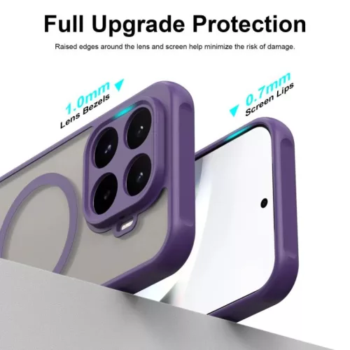 Xiaomi 17T 5G készülékhez Fan Dun sorozatú TPU hibrid PC matt MagS- 3 kép