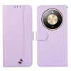 Honor Magic8 Lite ABEEL finom textúrájú, toldott RFID bőr fliptok lila tok