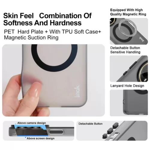 Honor X70 5G / Magic8 Lite / X9d 5G IMAK Chocolate Series TPU + PET Ma- 5 kép