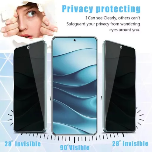 Xiaomi 17T 5G készülékhez teljes fedésű, fekete szegélyű, betek- 4 kép