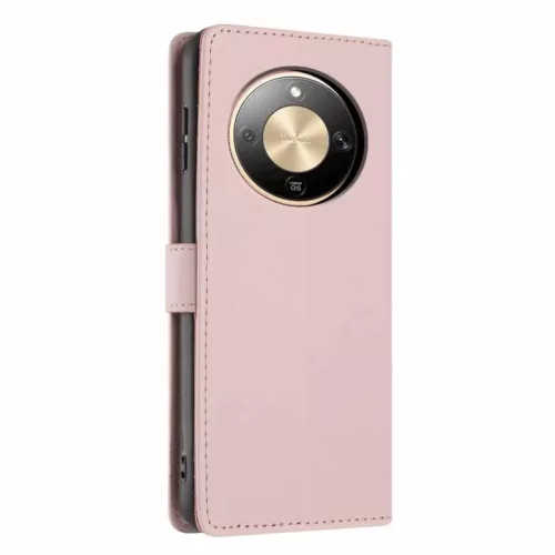 Honor Magic8 Lite Fa Macska Dombornyomott Fliptok Vegán Bőr Tok (Ró- 3 kép