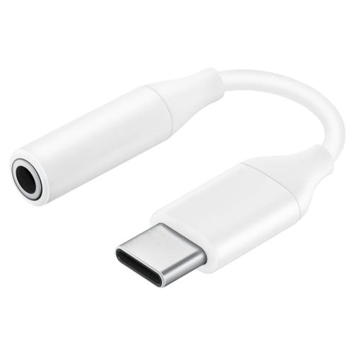 Samsung gyári USB-C - 3.5mm jack átalakító adapter fehér (EE-UC10-887276367231 1 kép