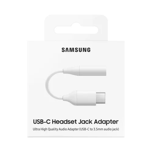 Samsung gyári USB-C - 3.5mm jack átalakító adapter fehér (EE-UC10-887276367231 4 kép