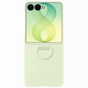  Samsung Galaxy Z Flip8 zöld Silicone Ring Magnet tok-8806099229351 1 kép