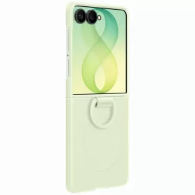  Samsung Galaxy Z Flip8 zöld Silicone Ring Magnet tok-8806099229351 2 kép