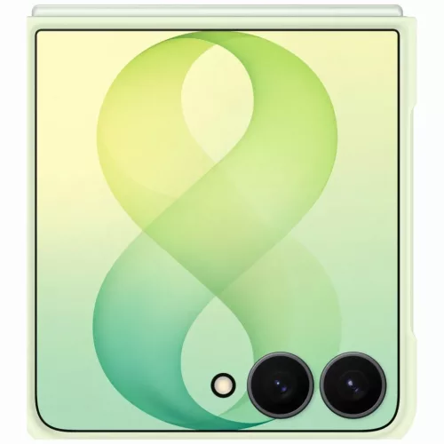  Samsung Galaxy Z Flip8 zöld Silicone Ring Magnet tok-8806099229351 4 kép