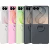  Samsung Galaxy Z Flip8 zöld Silicone Ring Magnet tok-8806099229351 6 kép