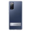 Samsung gyári szilikon tok kihajtható támasszal Samsung S20 FE 5G átlátszó (EF-JG780CTEGEU)