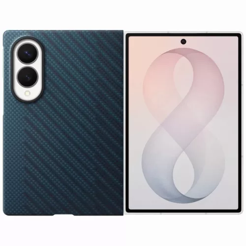  Samsung Galaxy Z Fold8 sötétkék Carbon Magnet tok-8806099238926 3 kép