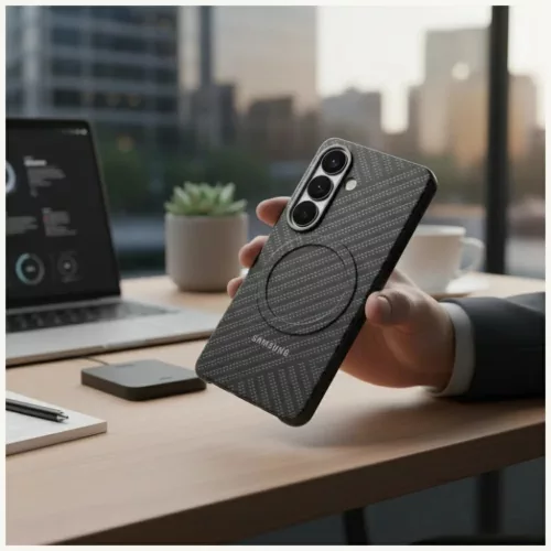 Samsung Galaxy S26 Carbon Magnet tok sötétszürke-8806099133696 3 kép