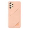 Samsung Galaxy A13 4G Card Slot TPU gyári tok barack színű (EF-OA13-8806094330243 1 kép