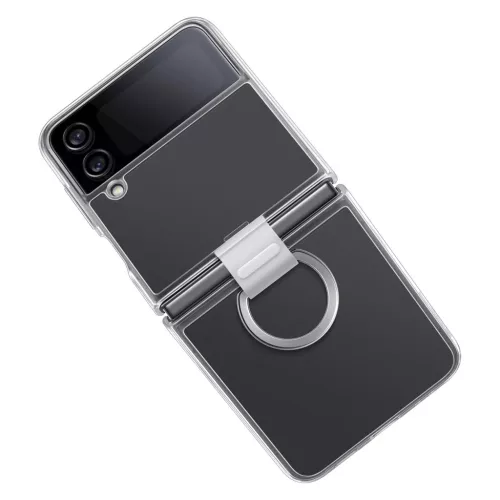Samsung Galaxy Z Flip4 Samsung Clear Flower Cover TPU gél tok átlát-8806094483444 4 kép