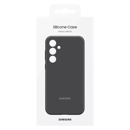 Samsung Silicone Case EF-PA556TBEGWW Samsung Galaxy A55-höz - fekete -8806095542560 5 kép