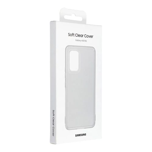 Samsung Galaxy A33 5G Samsung Soft Clear gyári szilikon tok fekete (E-8806094243536 1 kép