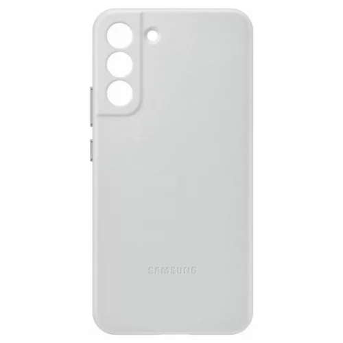 Samsung Galaxy S22 Plus EF-VS906LJE gyári bőr tok világos szürke-8806092985087 3 kép