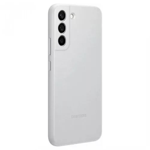 Samsung Galaxy S22 Plus EF-VS906LJE gyári bőr tok világos szürke-8806092985087 4 kép