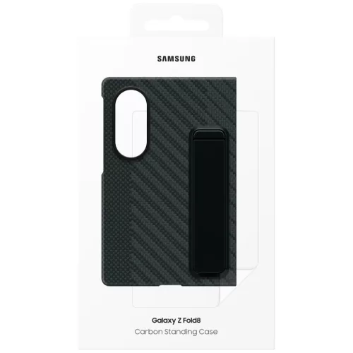  Samsung Galaxy Z Fold8 fekete Carbon Standing tok-8806099393953 7 kép