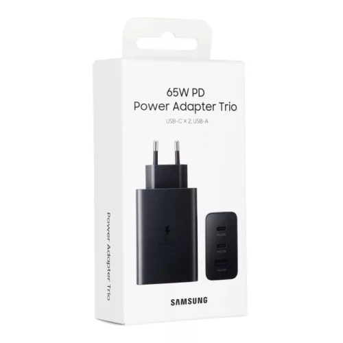Samsung Trio hálózati töltő adapter 65W fekete (EP-T6530NBE)-8806092673885 4 kép
