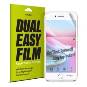 iPhone 6/6S/7/8/SE 2020/SE 2022 kijelzővédő PET fólia Ringke Dual -8809628564121 1 kép