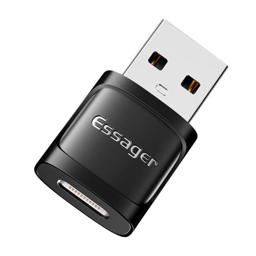 Adapter OTG USB-C anya - USB 3.0 apa Essager (fekete)-6975253970155 1 kép