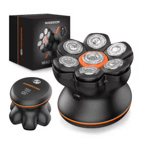   MAXGROOM JK-1688 Elektromos Borotva Fejre és Szakállra - Fekete