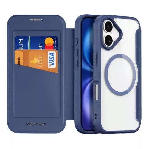  iPhone 17 Air Kék Dux Ducis Skin X Pro tok MagSafe-fel és pénztár-6971824153705 2 kép