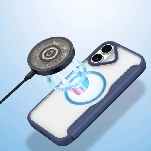  iPhone 17 Air Kék Dux Ducis Skin X Pro tok MagSafe-fel és pénztár-6971824153705 3 kép