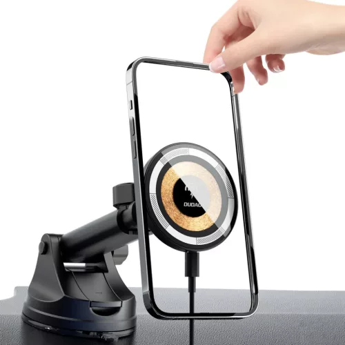 Dudao F12MAX+ autós tartó 15W vezeték nélküli töltővel, Magsafe-6977196683666 6 kép