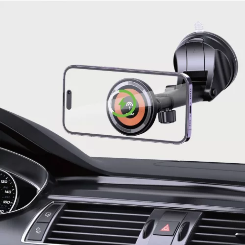 Dudao F12MAX+ autós tartó 15W vezeték nélküli töltővel, Magsafe-6977196683666 10 kép
