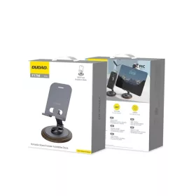 Dudao F17M 360° fém telefon állvány - szürke-6976625333837 2 kép