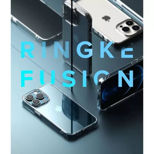 iPhone 13 Pro Max Ringke Fusion PC és TPU tok füstfekete (F553E53)-8809818842640 5 kép
