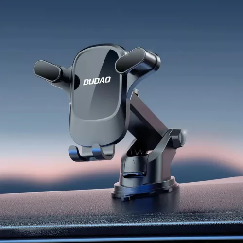 Dudao F5PRO+ autós telefontartó tapadókoronggal - fekete-6977196682386 3 kép