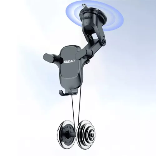 Dudao F5PRO+ autós telefontartó tapadókoronggal - fekete-6977196682386 6 kép