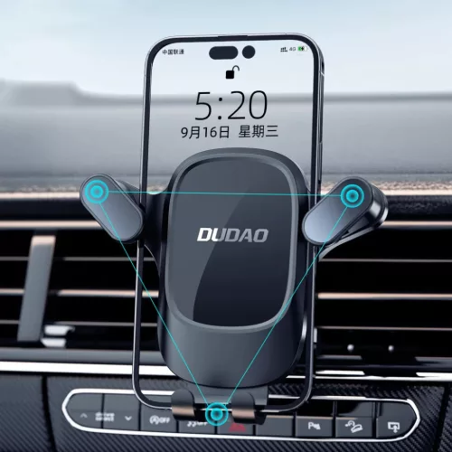 Dudao F5Pro szellőzőrácsra erősíthető autós telefontartó - fek-6977196681679 7 kép