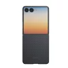  Samsung Galaxy Z Flip8 fekete/szürke Pitaka Edge Case tok