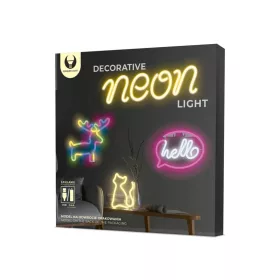 Forever Light Neon LED HELLO felirat rózsaszín fehér-5900495956217 1 kép