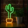 Forever Light Neon LED Kaktusz narancssárga zöld-5900495949370 1 kép