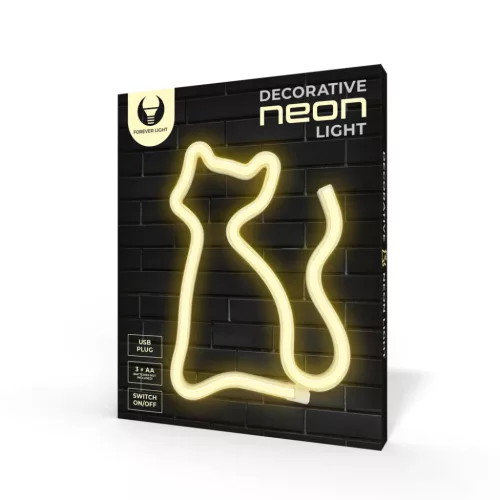 Forever Light Neon LED Cica melegfehér-5900495949356 9 kép
